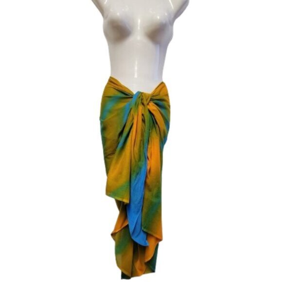 Womens Sarong Pareo Beach Cover Up Swimsuit Coverups Cotton Sarong TIE Wrap NEW - Picture 3 of 11